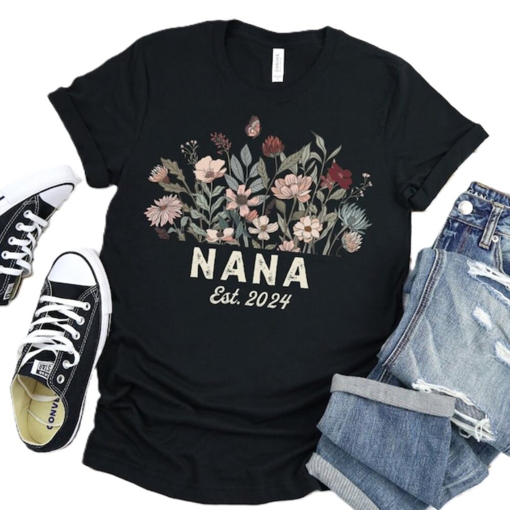 Nana Shirt, Wildflowers Grandma Shirt